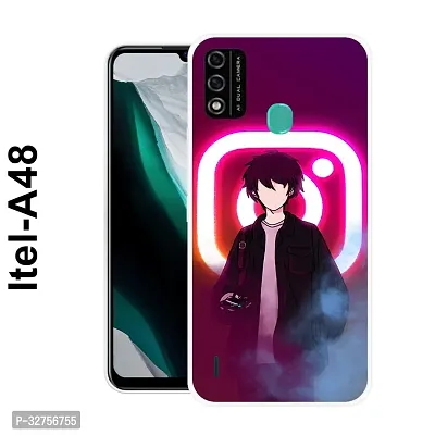 Stylish Silicon Printed Back Cover for Itel A48