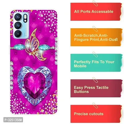 Stylish Silicon Printed Back Cover for Oppo Reno 6 5G-thumb4