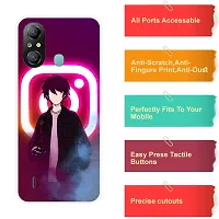 Stylish Silicon Printed Back Cover for Itel A49-thumb3