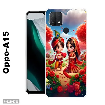 Stylish Silicon Printed Back Case Cover for Oppo A15-thumb0