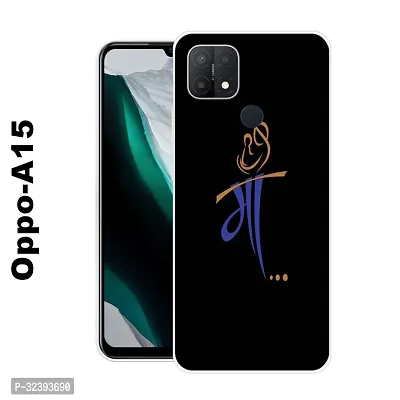 Stylish Silicon Printed Back Case Cover for Oppo A15-thumb0