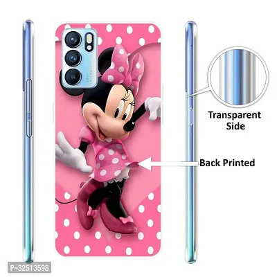 Stylish Silicon Printed Back Cover for Oppo Reno 6 5G-thumb2