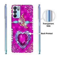 Stylish Silicon Printed Back Cover for Oppo Reno 6 5G-thumb1