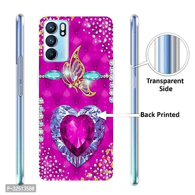 Stylish Silicon Printed Back Cover for Oppo Reno 6 5G-thumb2