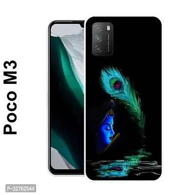 Stylish Silicon Printed Back Case Cover for Poco M3