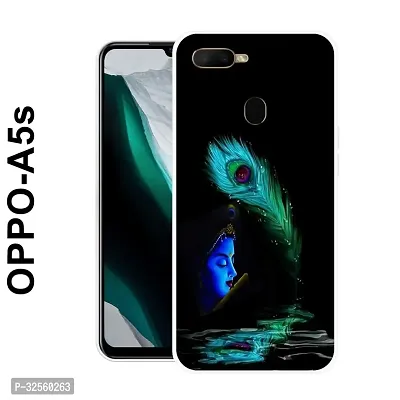 Stylish Silicon Printed Back Case Cover for Oppo A5s-thumb0