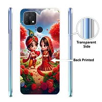 Stylish Silicon Printed Back Case Cover for Oppo A15-thumb3