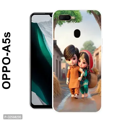 Stylish Silicon Back Cover for Oppo A5s-thumb0