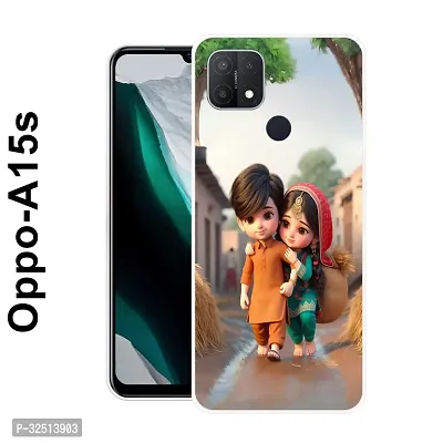 Stylish Silicon Back Cover for Oppo A15s