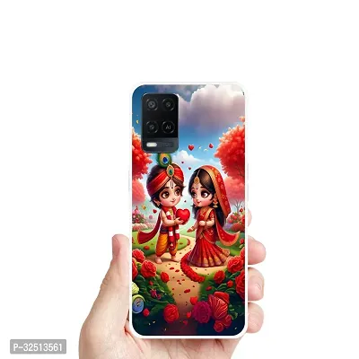 Stylish Silicon Printed Back Cover for Oppo A54-thumb3