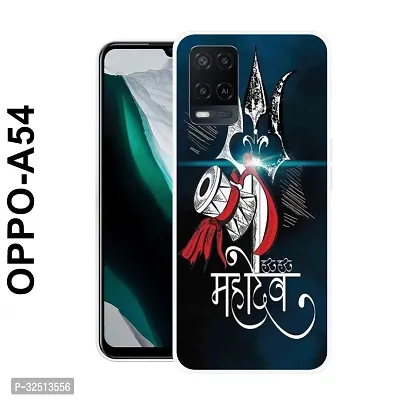 Stylish Silicon Printed Back Cover for Oppo A54