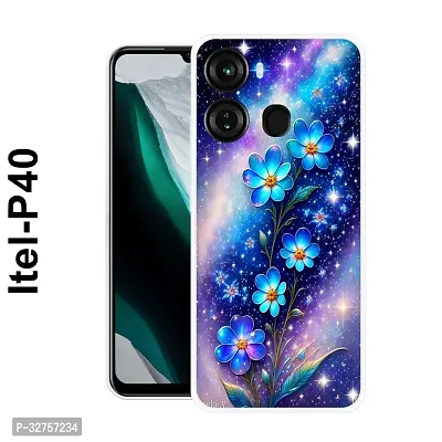 Stylish Multicolored Silicone Printed Back Case Cover For Itel-P-40