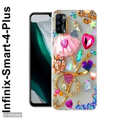 Stylish Back Cover for Infinix Smart 4 Plus