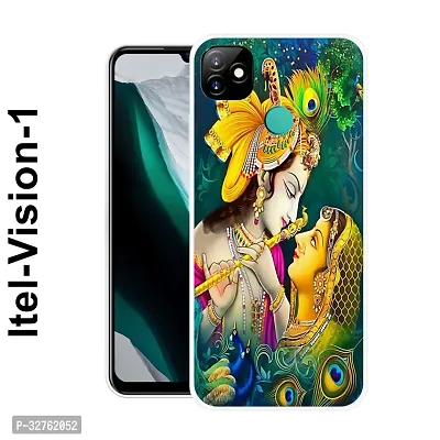 Stylish Multicolored Silicone Printed Back Case Cover For Itel-Vision-1