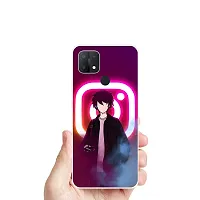 Stylish Silicon Printed Back Case Cover for Oppo A15-thumb3