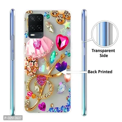 Stylish Silicon Printed Back Cover for Oppo A54-thumb2