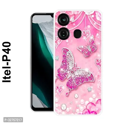 Stylish Multicolored Silicone Printed Back Case Cover For Itel-P-40