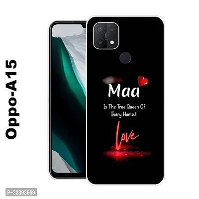 Stylish Silicon Printed Back Case Cover for Oppo A15-thumb0