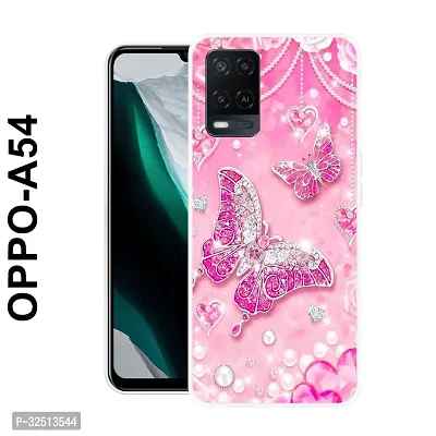 Stylish Silicon Printed Back Cover for Oppo A54-thumb0