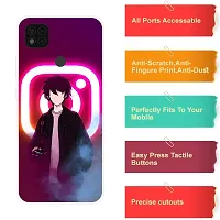 Stylish Silicon Printed Back Case Cover for Poco C31-thumb3