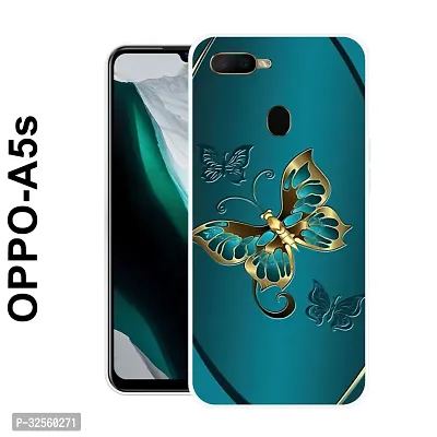 Stylish Silicon Printed Back Case Cover for Oppo A5s-thumb0