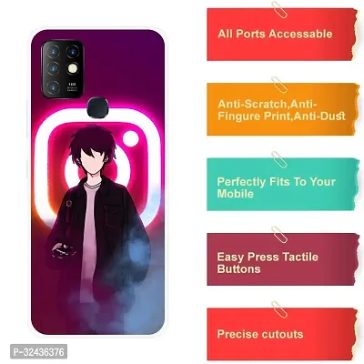 Stylish Silicon Printed Back Case Cover for Infinix Hot 10-thumb4