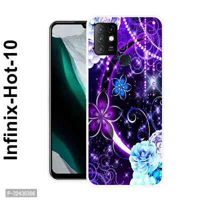 Stylish Silicon Printed Back Case Cover for Infinix Hot 10-thumb0