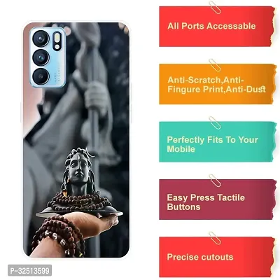 Stylish Silicon Printed Back Cover for Oppo Reno 6 5G-thumb4