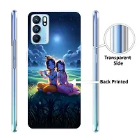 Stylish Silicon Printed Back Cover for Oppo Reno 6 5G-thumb1