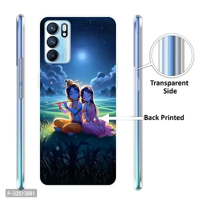 Stylish Silicon Printed Back Cover for Oppo Reno 6 5G-thumb2