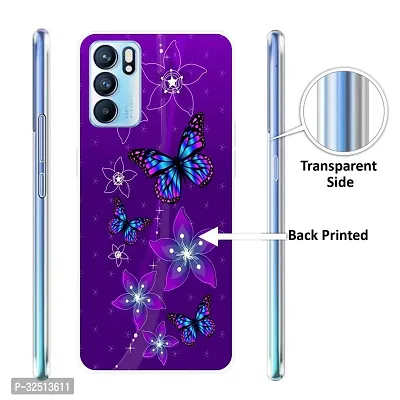 Stylish Silicon Printed Back Cover for Oppo Reno 6 5G-thumb2