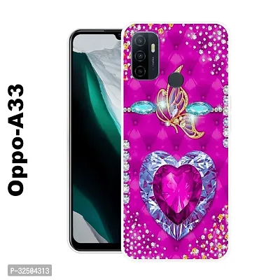 Stylish Silicon Printed Back Cover for Oppo A33-thumb0