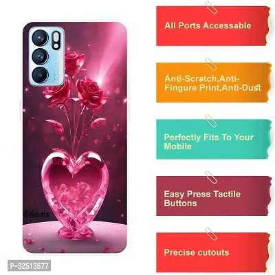 Stylish Silicon Printed Back Cover for Oppo Reno 6 5G-thumb4