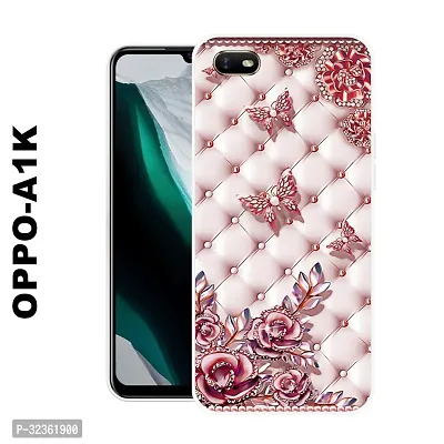 Stylish Silicon Printed Back Case Cover for Oppo A1K