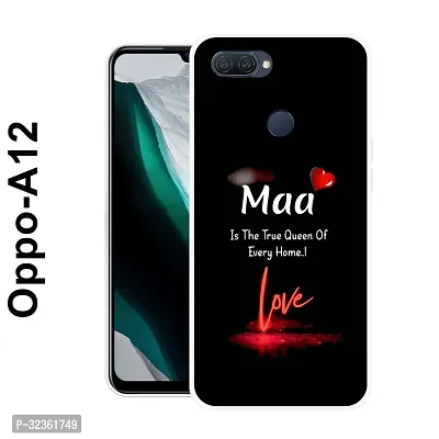 Stylish Silicon Printed Back Case Cover for Oppo A12-thumb0