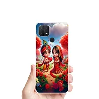 Stylish Silicon Printed Back Case Cover for Oppo A15-thumb2