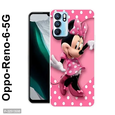 Stylish Silicon Printed Back Cover for Oppo Reno 6 5G