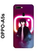 Stylish Silicon Printed Back Case Cover for Oppo A5s-thumb2