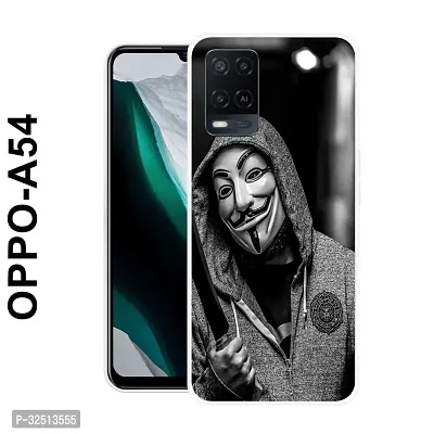 Stylish Silicon Printed Back Cover for Oppo A54-thumb0