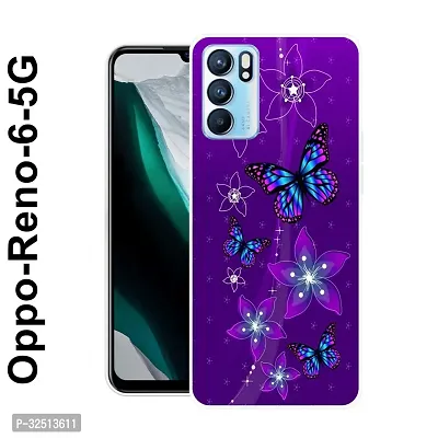 Stylish Silicon Printed Back Cover for Oppo Reno 6 5G