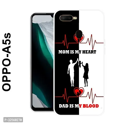 Stylish Silicon Printed Back Case Cover for Oppo A5s