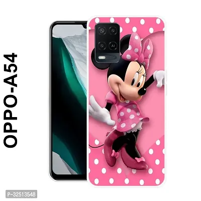 Stylish Silicon Printed Back Cover for Oppo A54-thumb0