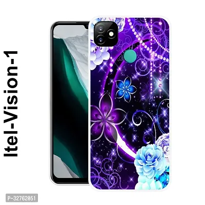 Stylish Multicolored Silicone Printed Back Case Cover For Itel-Vision-1