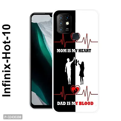 Stylish Silicon Printed Back Case Cover for Infinix Hot 10-thumb0