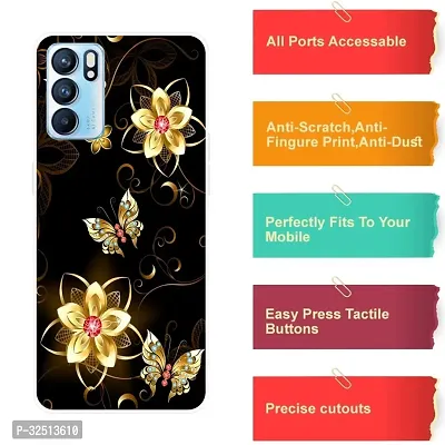 Stylish Silicon Printed Back Cover for Oppo Reno 6 5G-thumb4