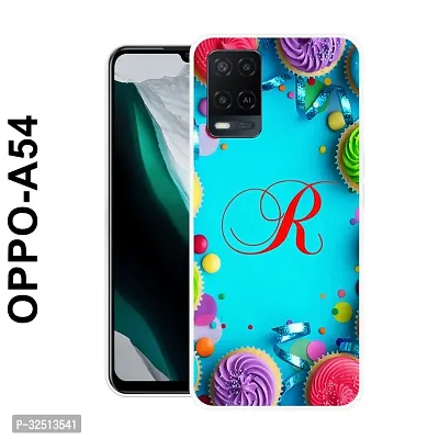 Stylish Silicon Printed Back Cover for Oppo A54-thumb0