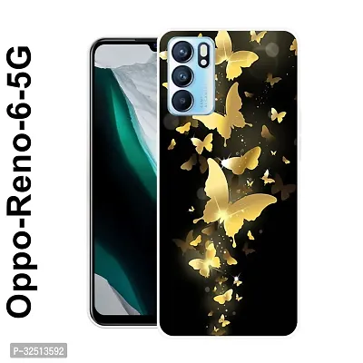 Stylish Silicon Printed Back Cover for Oppo Reno 6 5G