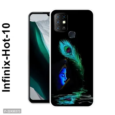 Stylish Silicon Printed Back Case Cover for Infinix Hot 10