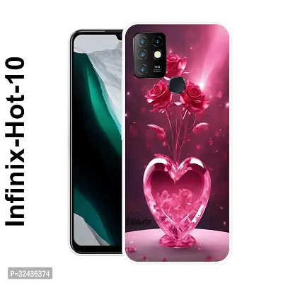 Stylish Silicon Printed Back Case Cover for Infinix Hot 10