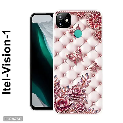 Stylish Multicolored Silicone Printed Back Case Cover For Itel-Vision-1